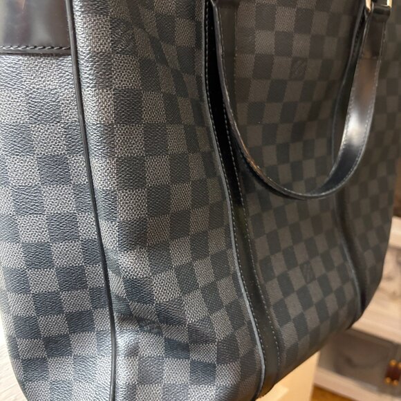 LOUIS VUITTON Tadao Hand Tote bag Damier Graphite Leather Black FLASH SALE - Picture 7 of 13